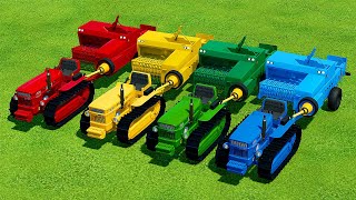 CUT GRASS AND MAKE BALES WITH OLD FIAT TRACTORS - Farming Simulator 22