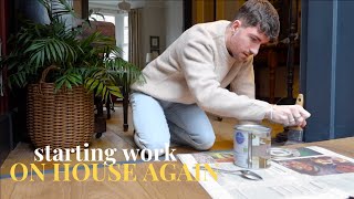 WE ARE STARTING WORK ON THE HOUSE AGAIN | January storms, repainting \u0026 emotional films | VLOG