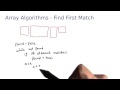 Array Algorithms Find the First Match - Intro to Java Programming