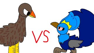 Moa bird vs Benny cassowary