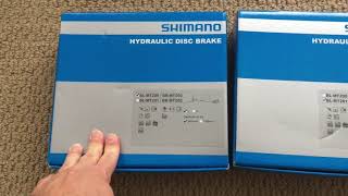 Shimano MT200 hydraulic brakes unboxing BL-MT200 vs BL-MT201 levers