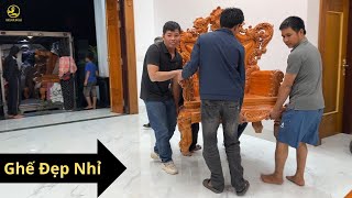 Nửa Đêm Cả Xóm Kéo Nhau Ra Xem Bộ Bàn Ghế Mới Của Anh Khách Nghệ An - Đồ Gỗ Thắng Tài Lộc