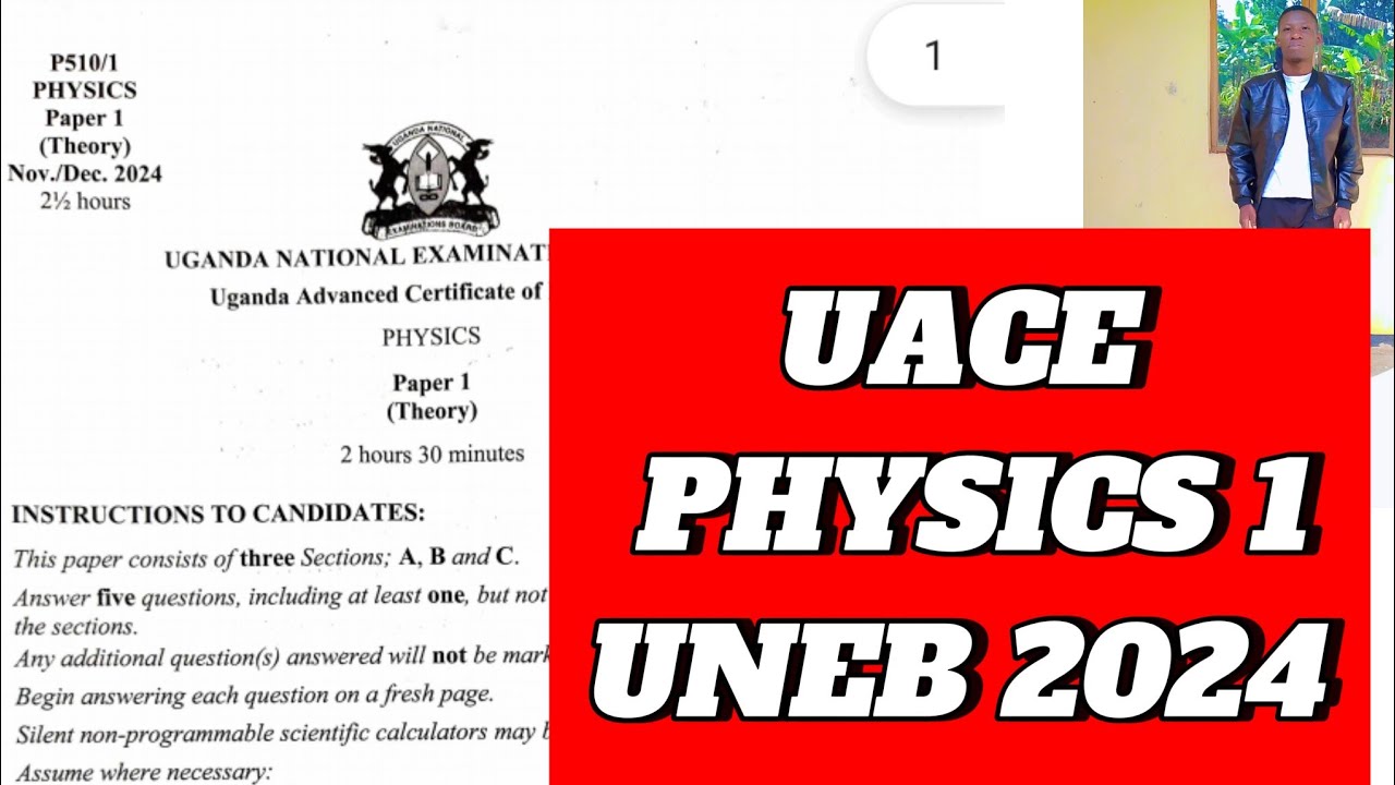 Uace Physics Paper 1 2024 Uneb Youtube