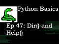 Python Basics Dir and Help