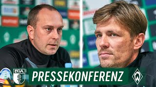 LIVE: Pressekonferenz mit Ole Werner & Clemens Fritz | FC Augsburg - SV Werder Bremen