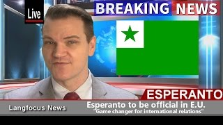 ESPERANTO TO BECOME OFFICIAL E.U. LANGUAGE (April Fool's)