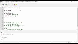 Check Uppercase or Lowercase in Python | Decision Making Program