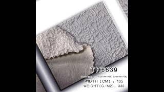 Wrinkle Dobby Fabric Wholesale Sustainable Knitted Textile 90% Polyester 10% Spandex EXP-TH6839