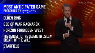 ELDEN RING Wins Most Anticipated Game AGAIN | The Game Awards 2021