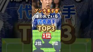 アンチが多すぎる代表選手ランキング#サッカー #サッカー日本代表 #football #soccer #スポーツ