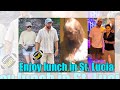 omg taylor swift u0026 travis kelce spotted enjoying romantic lunch in st. lucia island