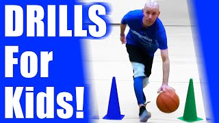 6 PERFECT Dribbling Drills For Kids! Basketball Drills For Beginners