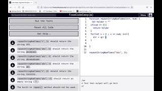 Watch me learn web dev.JavaScript: Repeat a string