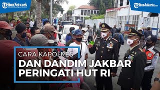 Peringati HUT Ke-75 RI, Kapolres \u0026 Dandim Jakbar Kunjungi Kota Tua sambil Beri Bingkisan pada Warga