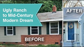 Unbelievable Transformation! How I Turned An Ugly Ranch into a Mid-Century Dream Home