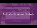 How To - Log into the myplace participant portal