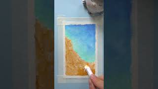 Oil pastel drawing - Ocean #oilpastel #oilpasteldrawing #creativeart #aesthetic #drawing #art