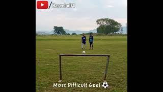 Difficult Goal in football 😁 #football #soccer #shorts
