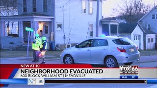 Meadville neighborhood evacuated after reports of possible explosives