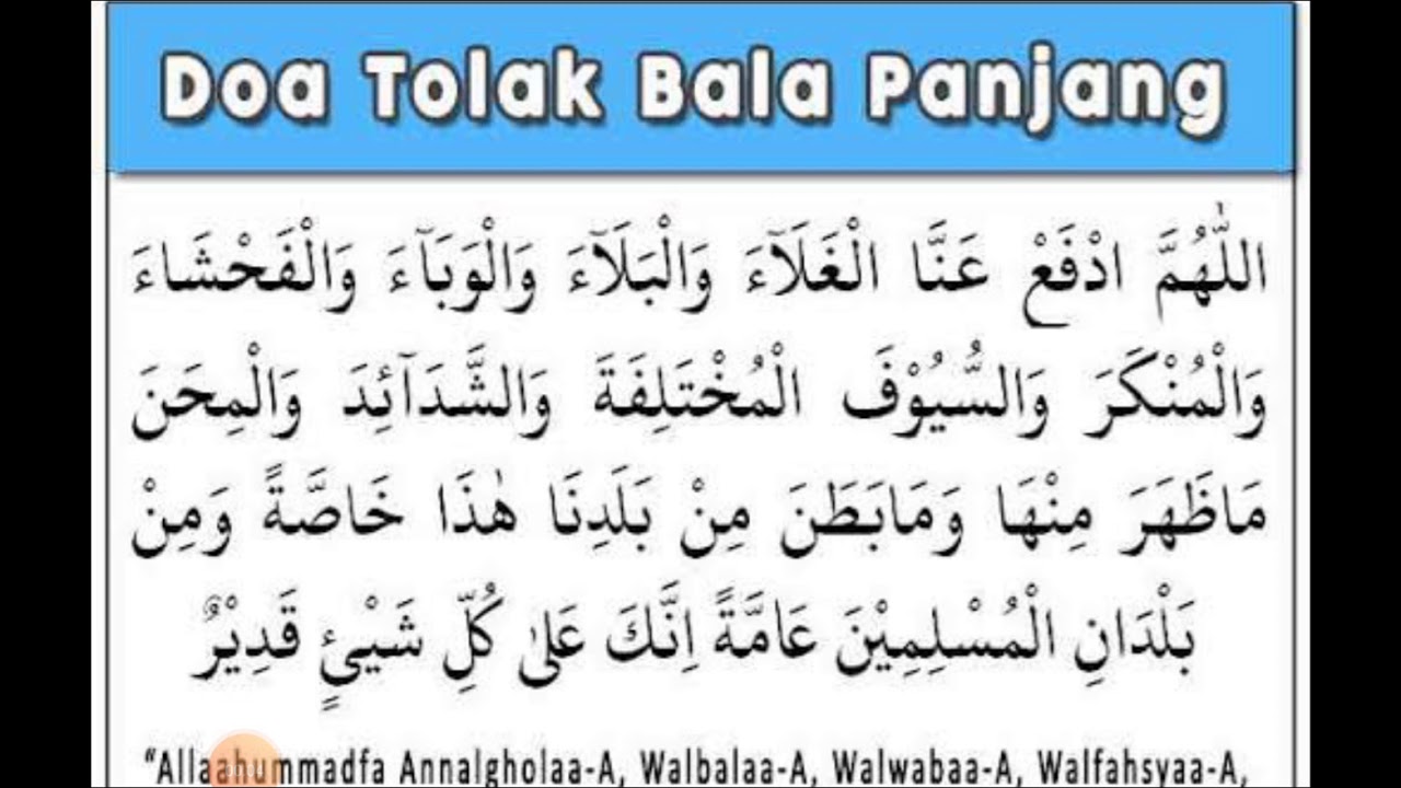 Doa Tolak Balak, Doa Tolak Bala Doa Agar Terhindar Dari Segala Musibah ...