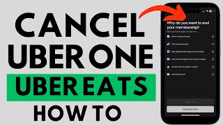 How to Cancel Uber One Membership in Uber Eats app - iPhone & Android