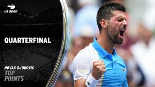 Novak Djokovic | Top Points vs. Taylor Fritz | 2023 US Open Quarterfinal