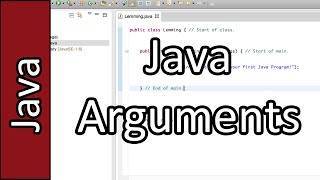 Java Arguments - Java Programming Tutorial #13 (PC / Mac 2015)
