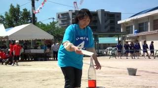 井口四丁目町内会_2013体育祭_コップリレー