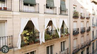 NEVER TOO SMALL: Architects' Flexible Three Balcony 1860’s Apartment, Madrid 55s