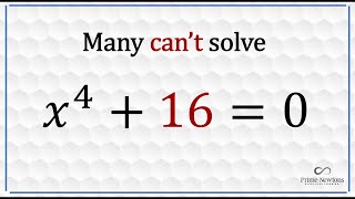 Solve x^4 + 16 = 0