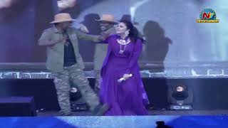 Sreemukhi And Fight Master Laxman Dance @ Sarileru Neekevvaru Blockbuster Celebrations