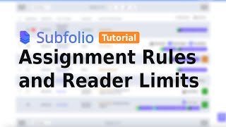 Learning Subfolio: Assignment Rules and Reader Limits