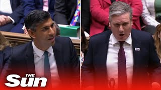 Rishi Sunak and Keir Starmer clash over the appointment of Suella Braverman in first PMQs