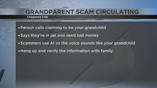 Police: Multiple calls of 'Grandparent Scam' reported Wednesday in Chippewa Falls