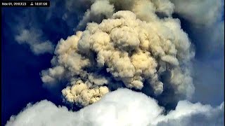 Eruption of Popocatepetl Volcano - (Nov.1 2024)