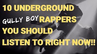 Top 10 Hindi Underground Rappers India | Gully boy | Divine | Naezy | Emiway