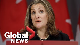 Coronavirus: Deputy PM Freeland announces CEBA application deadline extended to Oct. 31 | FULL