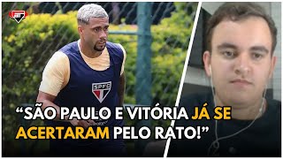 DE SAÍDA! SÃO PAULO ENCAMINHA VENDA DE WELLINGTON RATO AO VITÓRIA