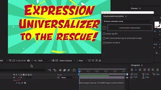 Expression Universalizer for After Efects Tutorial