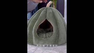 貓窩冬季保暖封閉式深度睡眠帳篷大號南瓜四季通用貓咪窩寵物用品