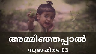 അമ്മിഞ്ഞപ്പാൽ | സുഭാഷിതം 03 |ഗോപാലകൃഷ്ണൻ സാരംഗ് | വിജയലക്ഷ്മി സാരംഗ് | Sarang