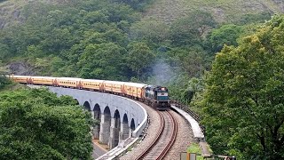 🌴 Scenic 13 Arch Kannara Bridge | Kollam Chennai Egmore Express with Front \u0026 Back AEB fitted wdg3a |