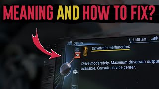 BMW Drivetrain Malfunction - Meaning, Causes And Fixes
