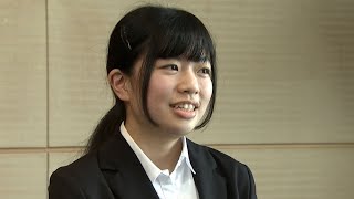 ものづくり競技大会の電子回路組立て部門　女性初の金賞　河井さんが知事に報告【香川】