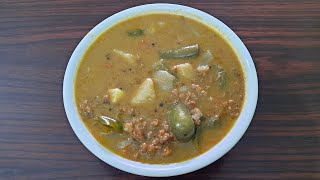 ಹುರಿದ ಹುರುಳೀಕಾಳಿನ ಸಾಂಬಾರ್ | Fried Horse Gram Sambar | Hurida Huruli Kalu Huli