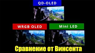 Сравнение QD-OLED, WRGB OLED и Mini LED на CES 2022 | ABOUT TECH