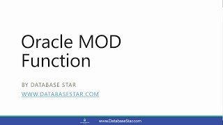 Oracle MOD Function