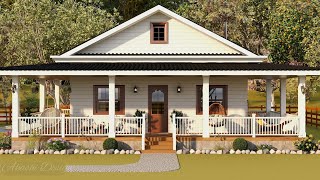 Cozy Cottage Design | Peaceful Living | House Design With Floor Plan