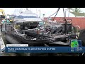 Pontoon boats destroyed by fire in Fort Pierce