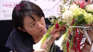 【ブライダルブーケ制作風景】フラワーバスケット／小松　弥生 ＠Japan Florist of the year 2018(日本花職杯)